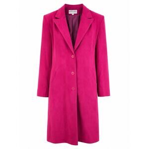 Vintage Bright Pink Ultrasuede Duster Coat Womens 10 Long Trench Jacket Fuchsia